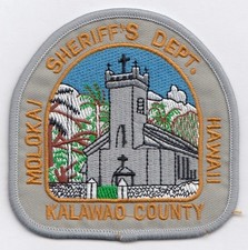 A808 KALAWAO COUNTY MOLOKAI HAWAII LAW ENFORCEMENT SHERIFF DPS PATCH POLICE FBI picture