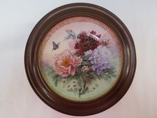 Symphony Shimmering Beauty Series PEONY PRELUDE Framed Plate Lena Liu No.4804D picture