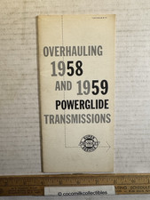 VTG 1959 Chevrolet Service Overhauling 1958-59 Powerglide Transmissions Booklet picture