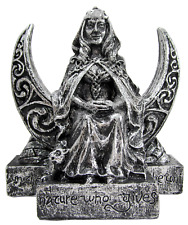 Small Moon Goddess Statue - Wicca Lunar Witch Pagan Altar Statue Dryad Design picture