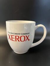 Vintage XEROX THE DOCUMENT COMPANY White Coffee Tea Mug Desk Retro Office 90’s picture