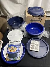 Tupperware Smart Multi-Cooker Microwave Steamer Cooker Cobalt Blue New Open Box picture