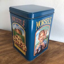 Vintage Tin Nestle Toll House Limited Edition Cookies Morsels Farm Cow Chicken picture