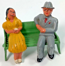 Vintage Lead Barclays “Man And Woman on Park Bench picture