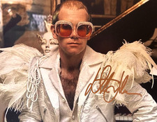 ELTON JOHN Signed Autograph 8x10