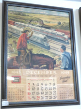 Burlington CB&Q 1945 Calendar 18 x 26 In. picture