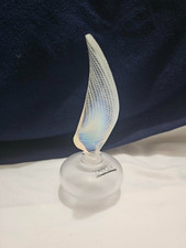 Lalique France Coquillage Perfume Bottle Satin & Opalescence Chipped picture