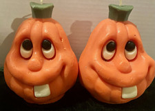 🎃Vintage Anthropomorphic Halloween Wax Candles🎃 picture