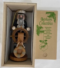 Zim's Heirloom Collectibles Ship Captain Nutcracker 4 3/4
