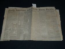 1872 DEC 2 NORTH AMERICAN & UNITED STATES GAZETTE NEWSPAPER - GREELEY - NP 4180 picture