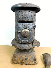 Oregon Artifact 1890s Railroad Train Heater Stove Thorne Windsor Derby 11 PARTS picture