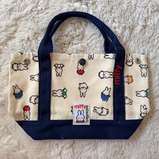 Custom Listing: Miffy Canvas Tote Bag With Navy Strap picture