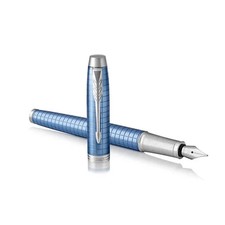 Parker IM Premium Blue CT Fountain Pen Fine New In Box picture