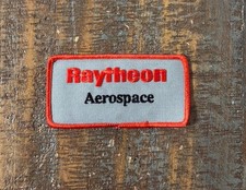 Vintage RAYTHEON AEROSPACE Missile Defense Advertising Logo Uniform Patch picture