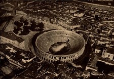 Vintage Continental Postcard Majestic Arena View Over Verona's Historic Landscap picture