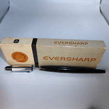 Rare VTG c1960 EVERSHARP Silver Tone 10.000 Cartridge Fountain Pen 7001-S W Box picture