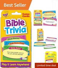Compact Bible Trivia Challenge Cards - 56 Cards for Family & Classroom Fun picture