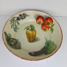 Williams Sonoma Jardin Potager Italy Vegetables LARGE PASTA Serving Bowl 14.5