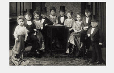 Vintage Circus Midgets Group PHOTO Dwarf Circus Freak Sideshow Act Troupe 1920s picture
