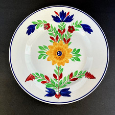 VTG Villeroy & Boch Hand Painted Wallerfangen Dinner Plate Stick Spatter 9.5