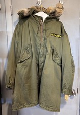 M-1951 Fishtail Parka Mens SM US Army Military M51 Vintage Jacket W/Liner + Hood picture