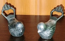 Vintage Kate Aspen Solid Antiqued Silver Metal Bird Bottle Opener Figurine Lot 2 picture