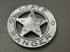 Franklin Mint TEXAS RANGER Badge /COIN Sterling Silver picture