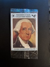 1991 President Clubs Collectors Series 2 Cards Washington Clinton Sealed  picture