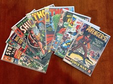 Vintage Marvel Comics Silver Age 8 Comic Lot 12c Avengers Thor Strange Tales picture