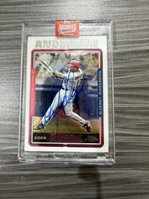 2023 Topps Archives Garrett Anderson 1/1 Auto 2005 Chrome Buyback Signature picture
