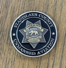 🚨 Stanislaus County Sheriff - CA 🌴 -  Challenge Coin 🚔 - R. A. V. E. N. picture