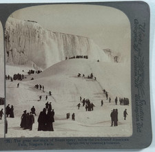 The Great Mountain Frozen Below Ice-Bound American Niagara Falls Stereoview picture
