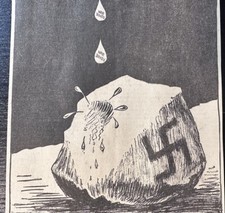 1942 USA War Bonds Nazi Germany WWII WW2 World War Cincinnati Newspaper Cartoon picture