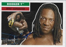 BOOKER T - WWE Wrestler - Autograph Trading Card picture