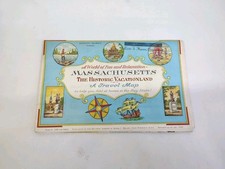 Massachusetts Historic Vacation Land A Travel Map 1963 Ernest Dudley Chase picture