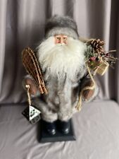 Vintage Christmas Woodland 18” St Nicholas w/ Faux Fur and Detailed Accessories picture
