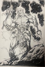 the Hobbitt Azog bilbo original art lord of the rings fantasy dc Kevin sharpe  picture