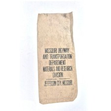 Vtg Missouri Highway Transportation Department Jefferson City MO Canvas sack 21