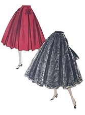 VOGUE 1950’s 8668 Skirt & Belt Original #VintageSewingPattern 25 picture