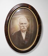 Beautiful Tiger WoodFrame With Bubble Glass, Portrait of Gentleman 16.75