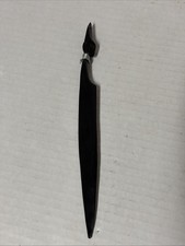 Wood carved letter opener African head tribal dark 10” picture