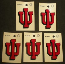 Vintage University of Indiana Hoosiers Sticker / water decal IU Lot of 5 picture