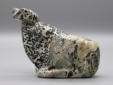 Unsigned Serpentine Whale Fetish Possibly by Zuni-Hawaiian Carver Keli'i Eli picture