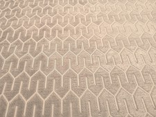 Kravat Geometric Velvet Jacquard Natural Beige 1+ Yard 34376-16  Tone on Tone picture