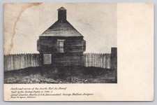 Fort Le Boeuf Pennsylvania Postcard Historical Blockhouse picture