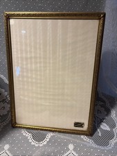 ANTIQUE MAY CO. ZIMMERMAN 24KT GFILL 9x 12 FLORAL SCROLL PICTURE FRAME VICTORIAN picture