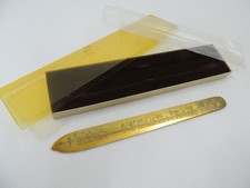 Vintage David Andersen Norwegian Almanac Calendar Brass Letter Opener w/ Box picture