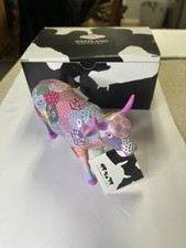 Rare Cow Parade Figurine Patchwork #7322 New In Box W/ Tag Westland Retired picture