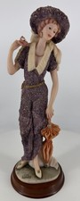 Rare Giuseppe Armani Figurine “ Lady In Purple Dress With Umbrella “ picture