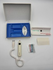 Vintage 60s Squibb Broxodent Electric Toothbrush Case 3 Heads NEW picture